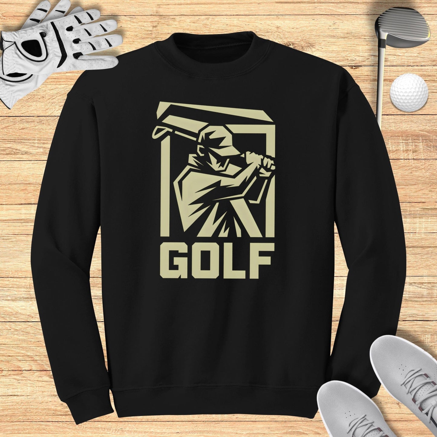 Golfer Silhouette Sweatshirt