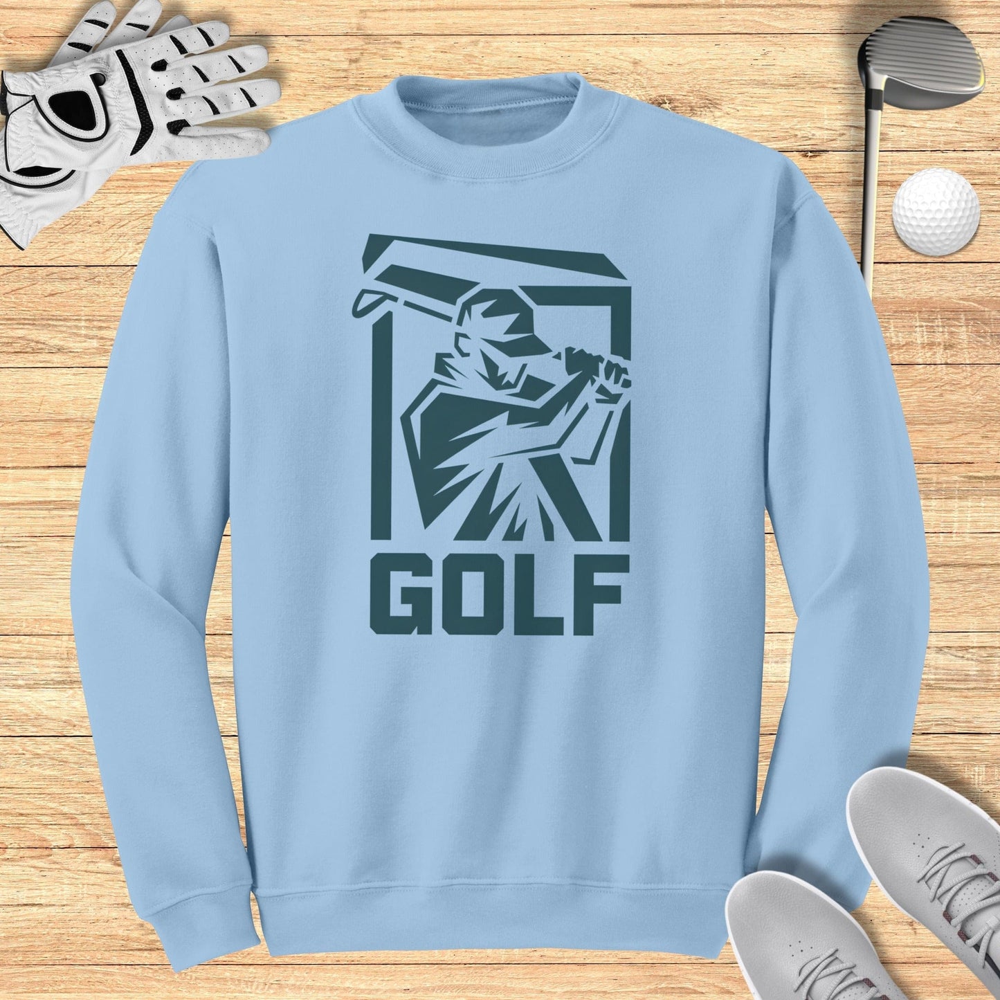 Golfer Silhouette Sweatshirt
