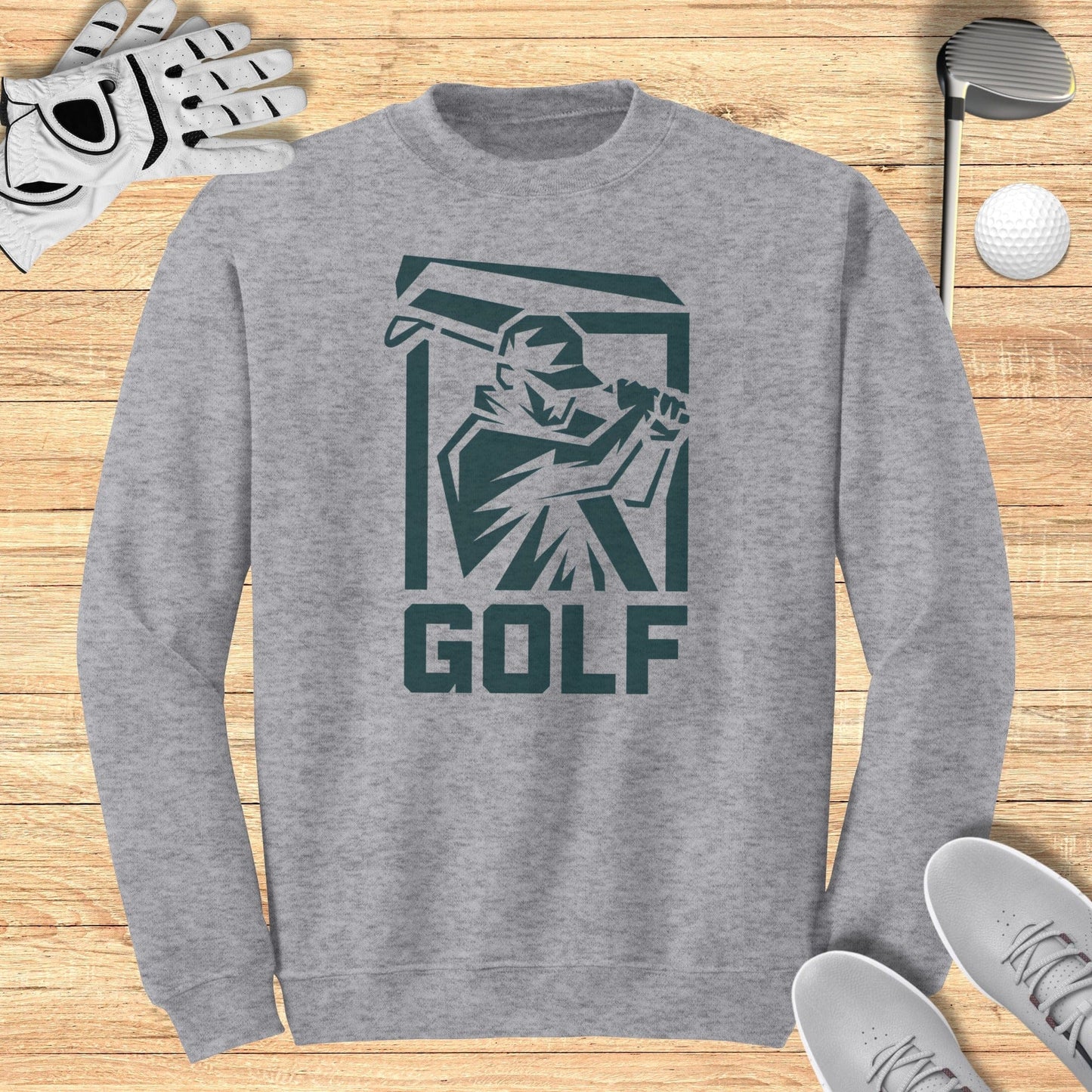 Golfer Silhouette Sweatshirt