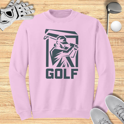 Golfer Silhouette Sweatshirt
