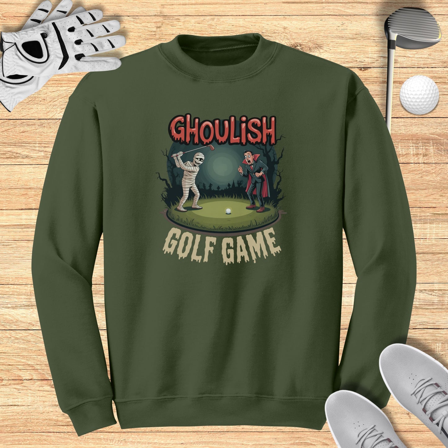 Ghoulish Golf Game Sweatshirt