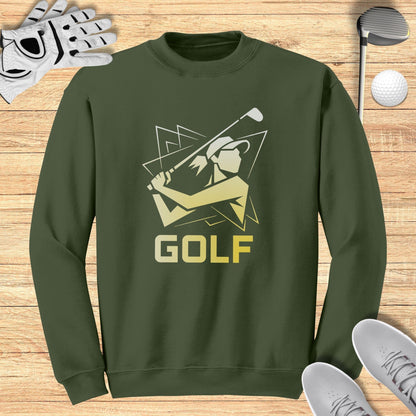 Golfer Silhouette Sweatshirt