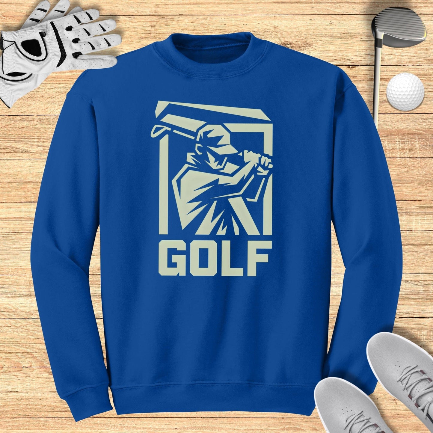 Golfer Silhouette Sweatshirt