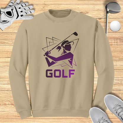 Golfer Silhouette Sweatshirt
