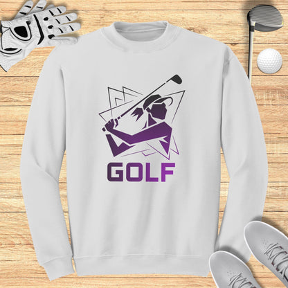 Golfer Silhouette Sweatshirt