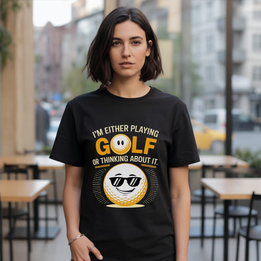 Playing Golf Or Thinking T-Shirt