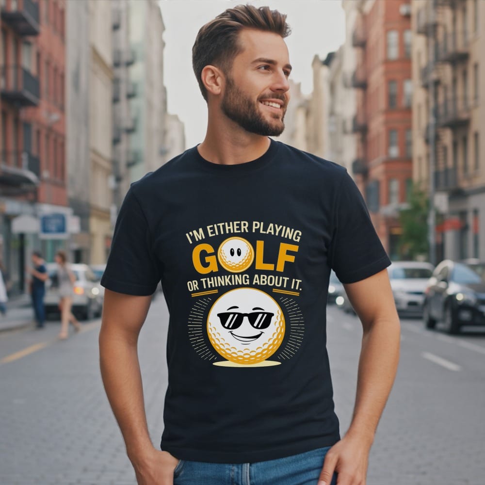 Playing Golf Or Thinking T-Shirt