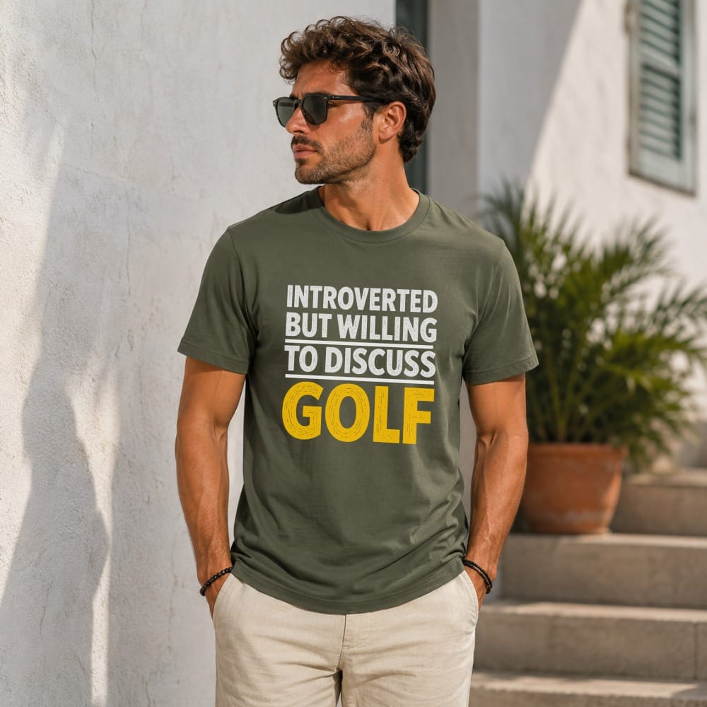 Introverted Golf Talk T-Shirt