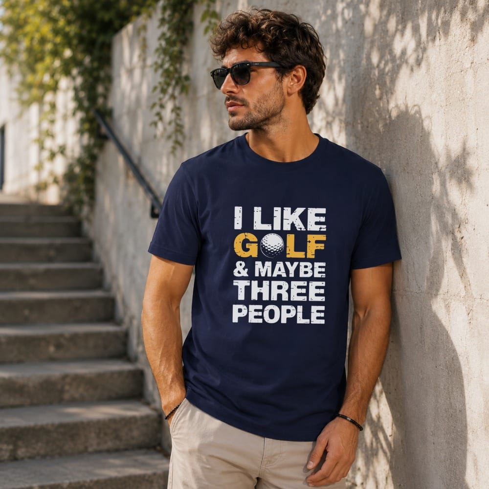 I Like Golf & Maybe Three People T-Shirt