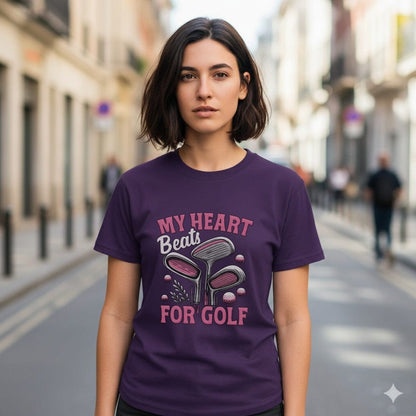 Heart Beats for Golf T-Shirt