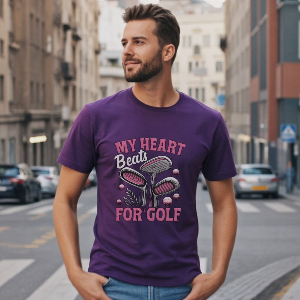 Heart Beats for Golf T-Shirt