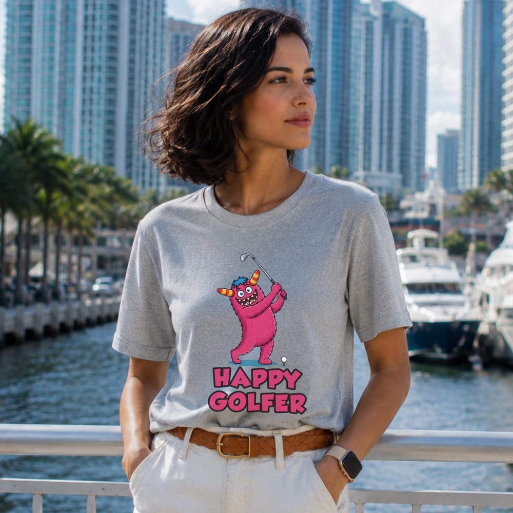 Happy Golfer Monster T-Shirt