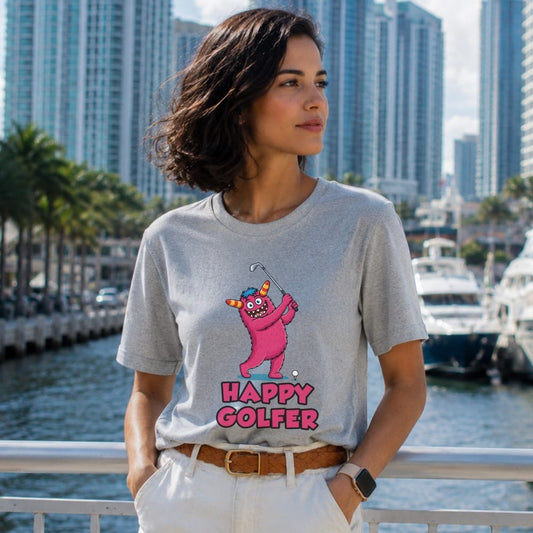 Happy Golfer Monster T-Shirt