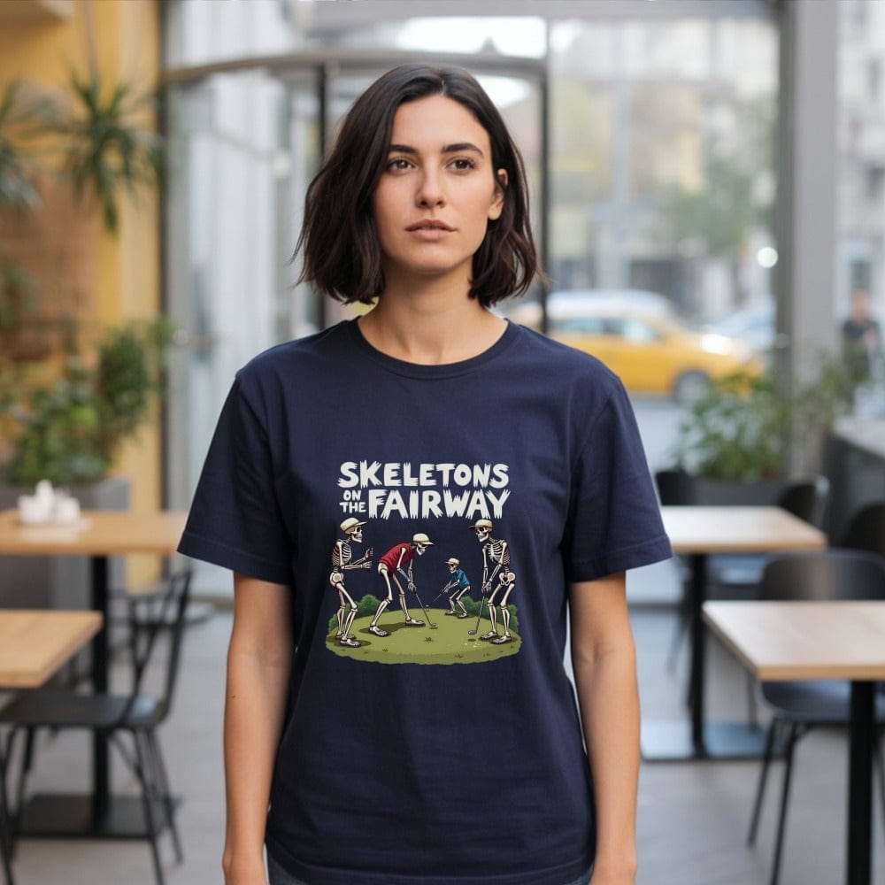 Skeletons on the Fairway T-Shirt - Funny Golf Tee by Swing Epic