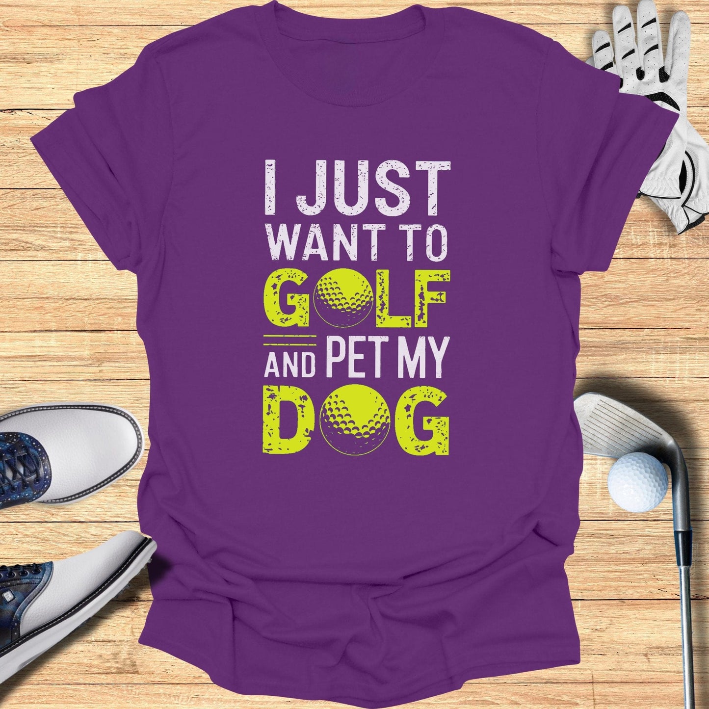 I Just Want To Golf T-Shirt - Funny Golf Tee by Swing Epic