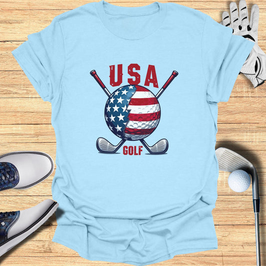 Patriotic USA Golf T-Shirt - Funny Golf Tee by Swing Epic
