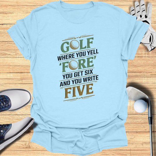 Golf Math T-Shirt - Funny Golf Tee by Swing Epic