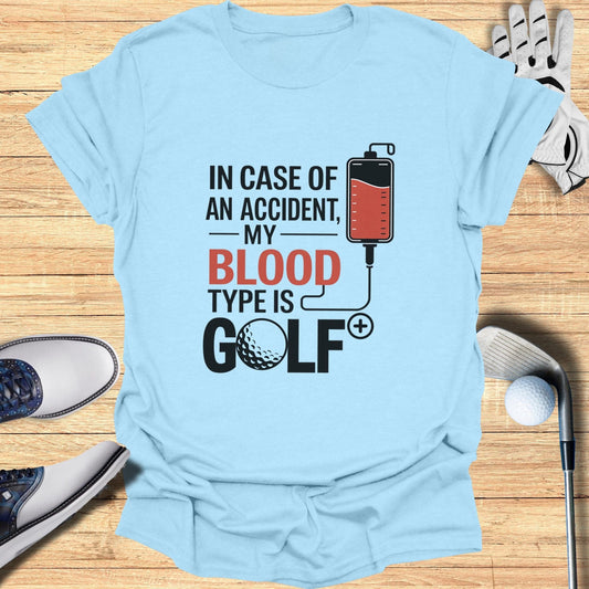 In Case Of An Accident T-Shirt - Funny Golf Tee by Swing Epic