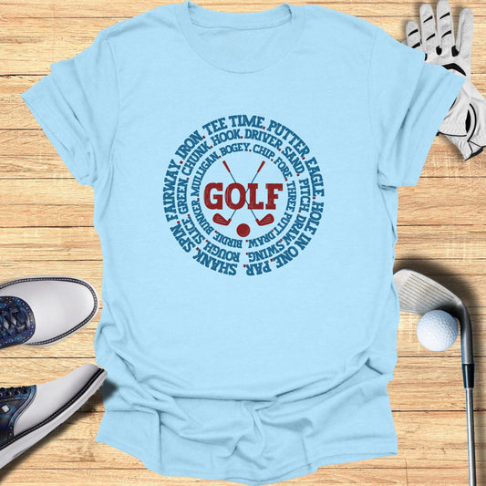 Golfing Terminology T-Shirt - Funny Golf Tee by Swing Epic
