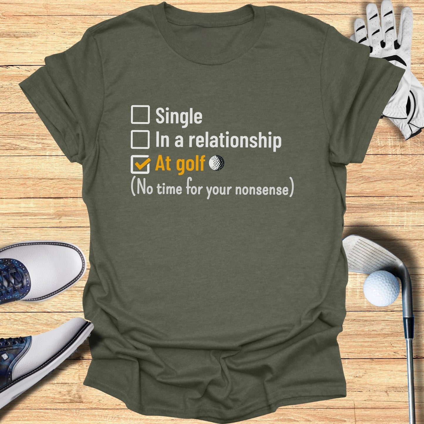 Relationship Vs Golf T-Shirt - Funny Golf Tee by Swing Epic