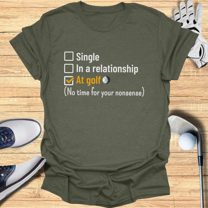 Relationship Vs Golf T-Shirt - Funny Golf Tee by Swing Epic