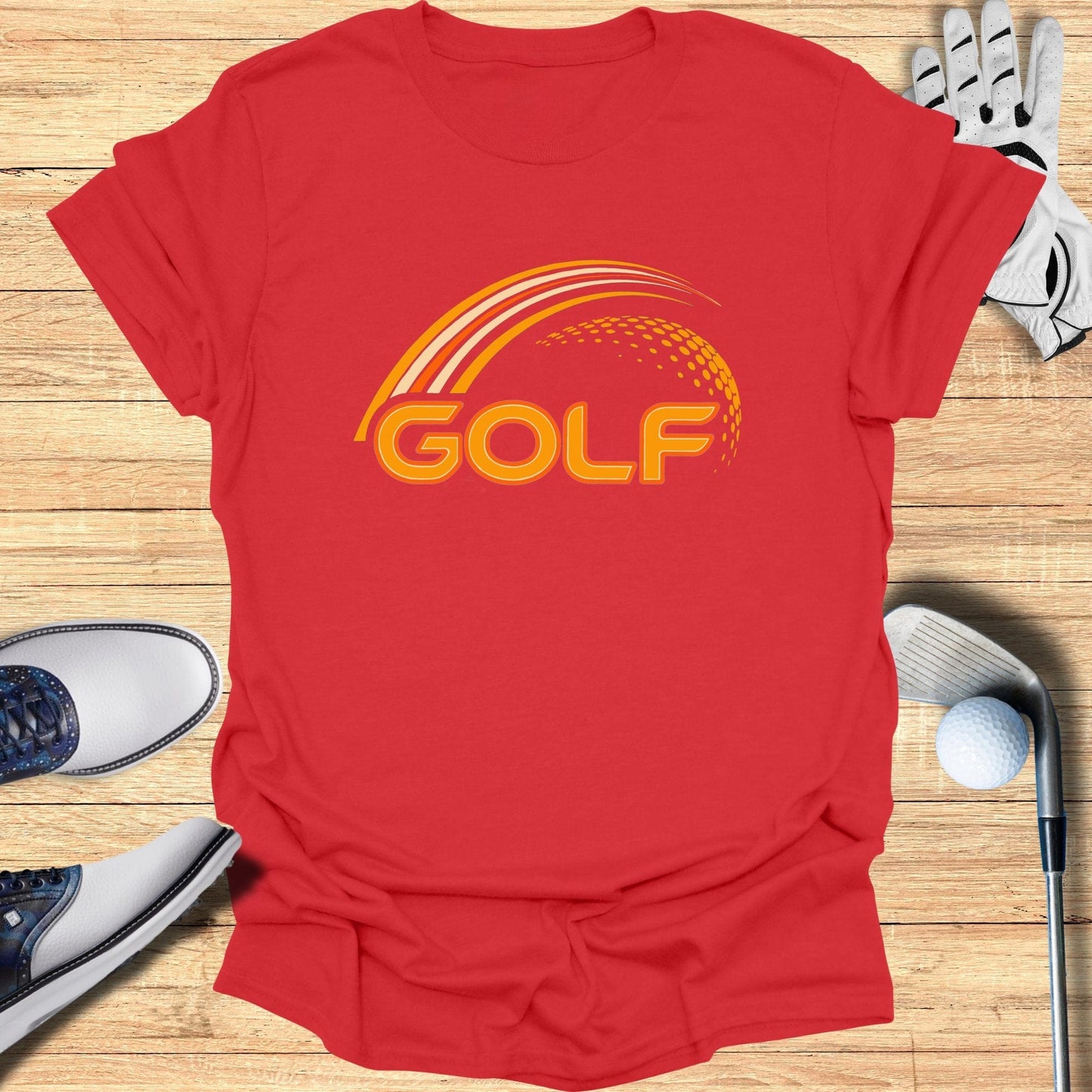 Golf Rainbow Design T-Shirt - Funny Golf Tee by Swing Epic