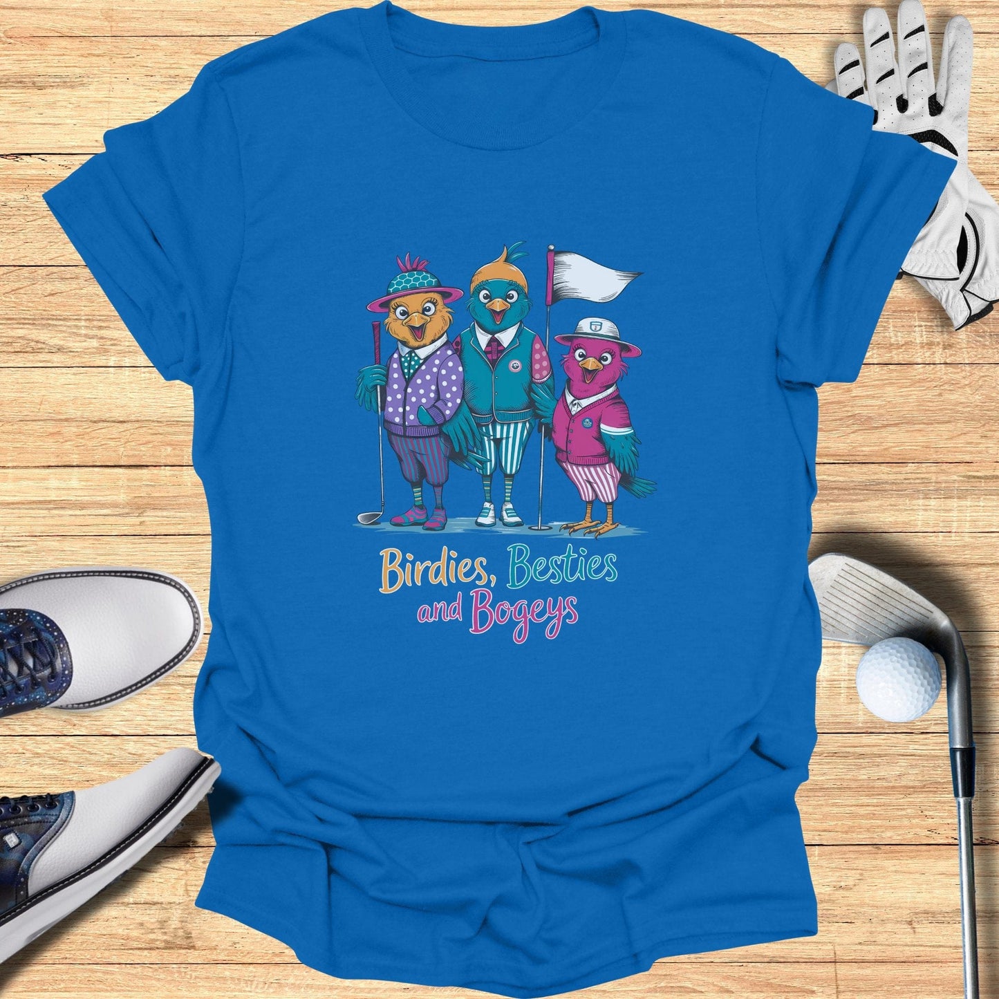 Birdies Besties and Bogeys T-Shirt - Funny Golf Tee by Swing Epic