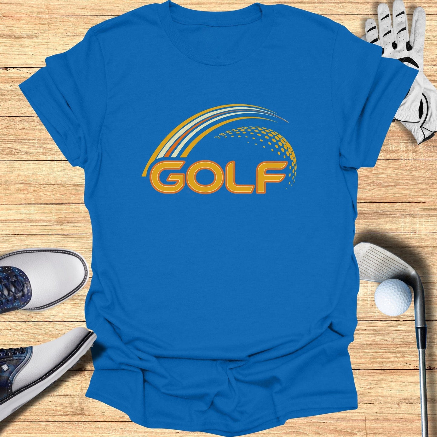 Golf Rainbow Design T-Shirt - Funny Golf Tee by Swing Epic