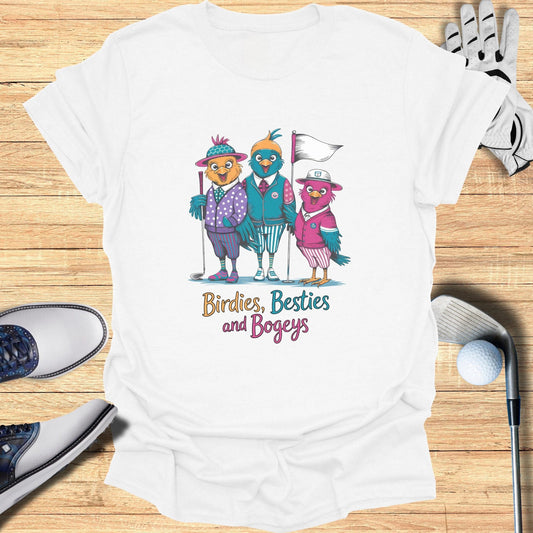 Birdies Besties and Bogeys T-Shirt - Funny Golf Tee by Swing Epic