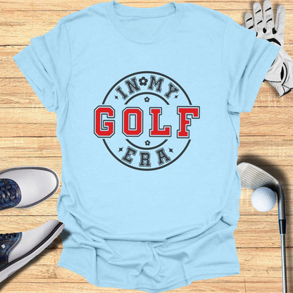 Light Blue Graphic Tee In My Golf Era Design Shirt