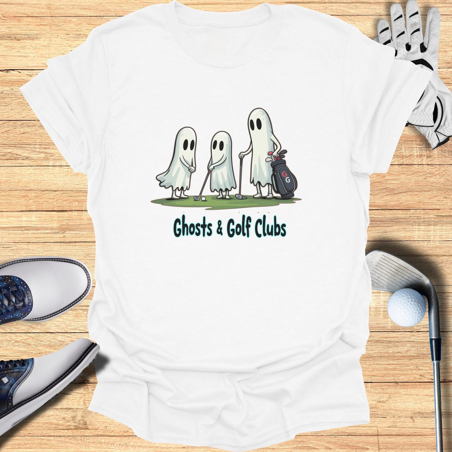 Ghosts with Golf Clubs Halloween Theme Casual product
