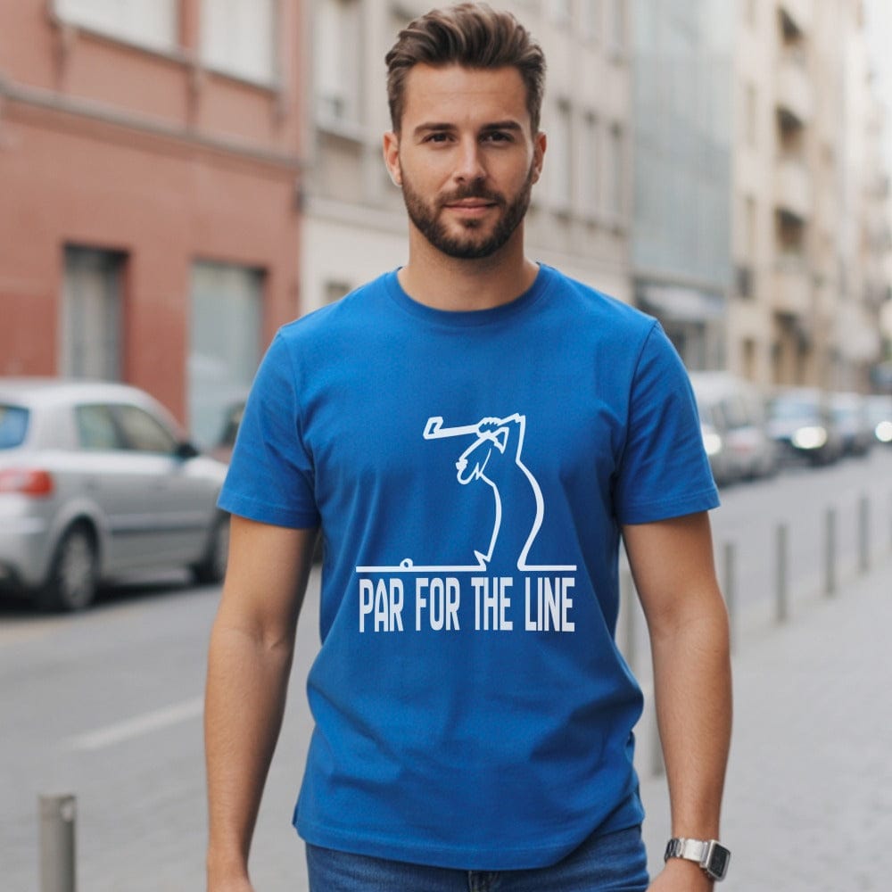 Par For The Line Graphic Design Cotton T-shirt