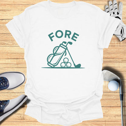 Fore Bag Life T-Shirt - Funny Golf Tee by Swing Epic