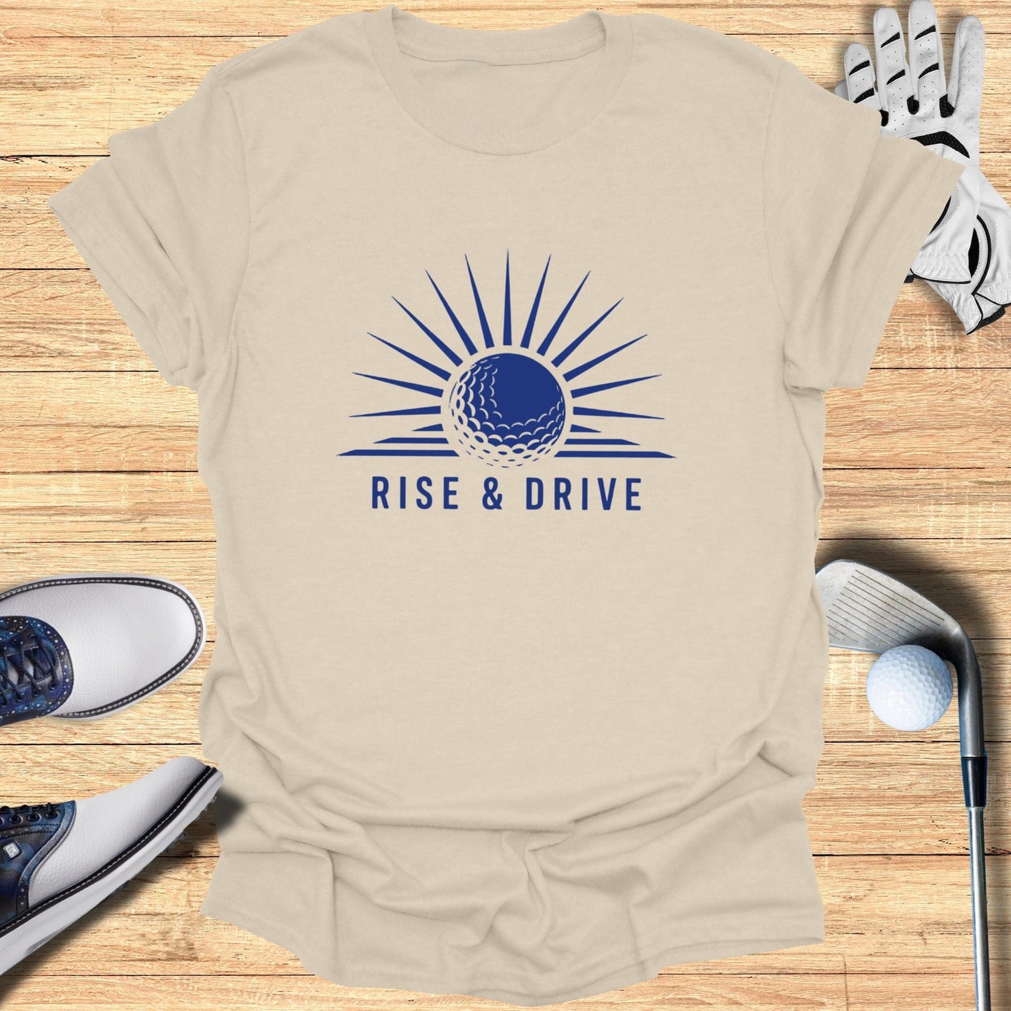Rise and Drive Golf Theme Graphic Tee Product