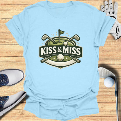 Kiss & Miss Golf Themed Graphic Tee Shirt
