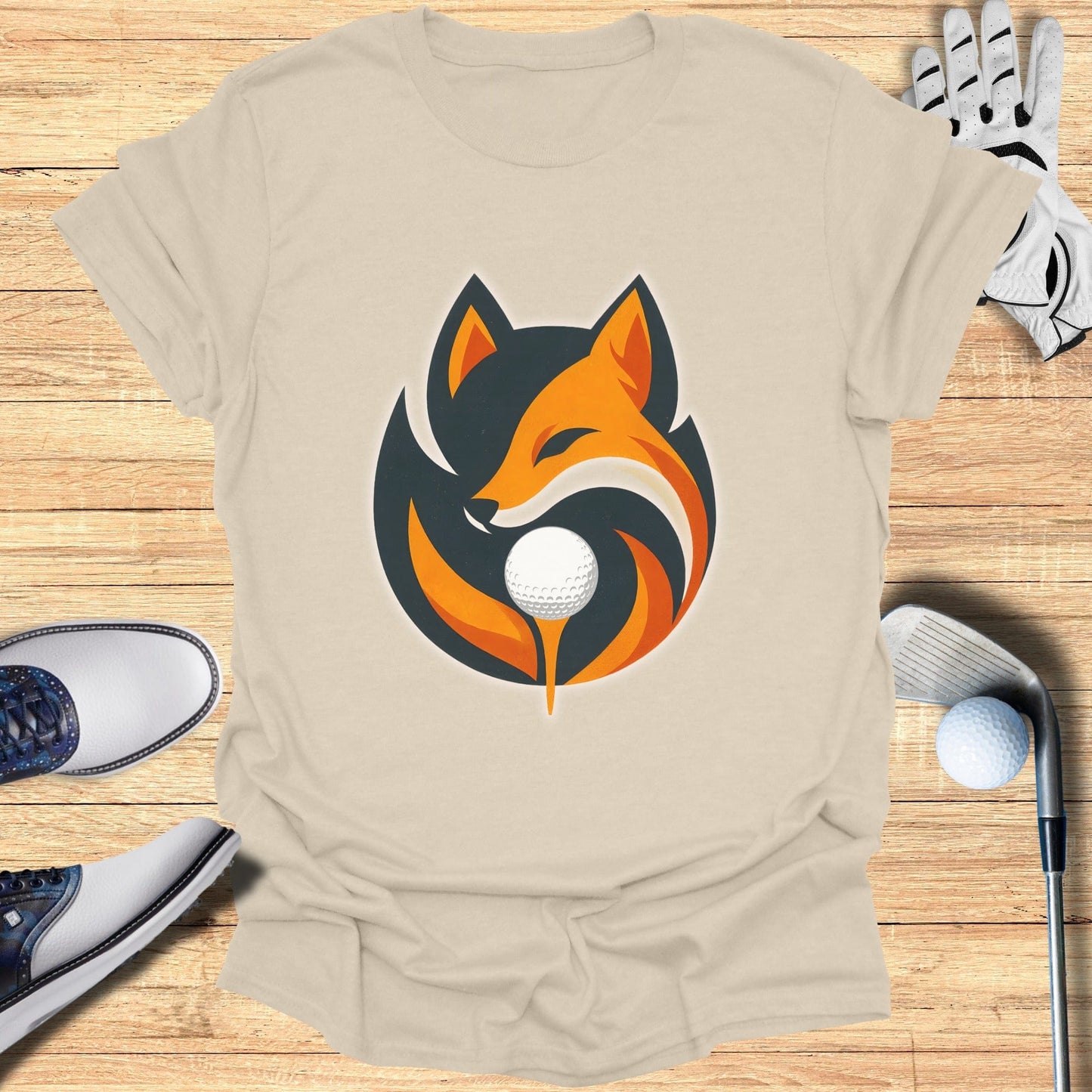 Stylish Fox Golf Graphic Tee for Sports Enthusiasts
