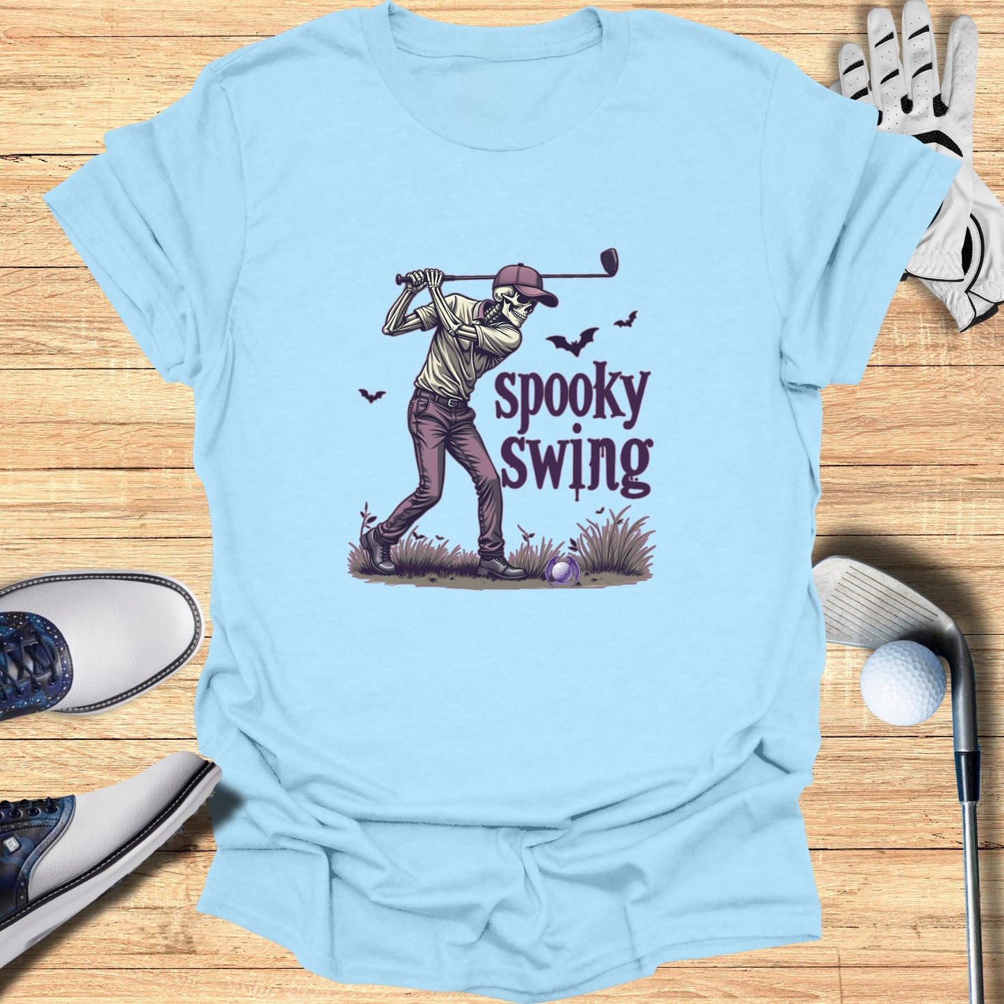 Spooky Swing Halloween Golf Graphic T-Shirt product