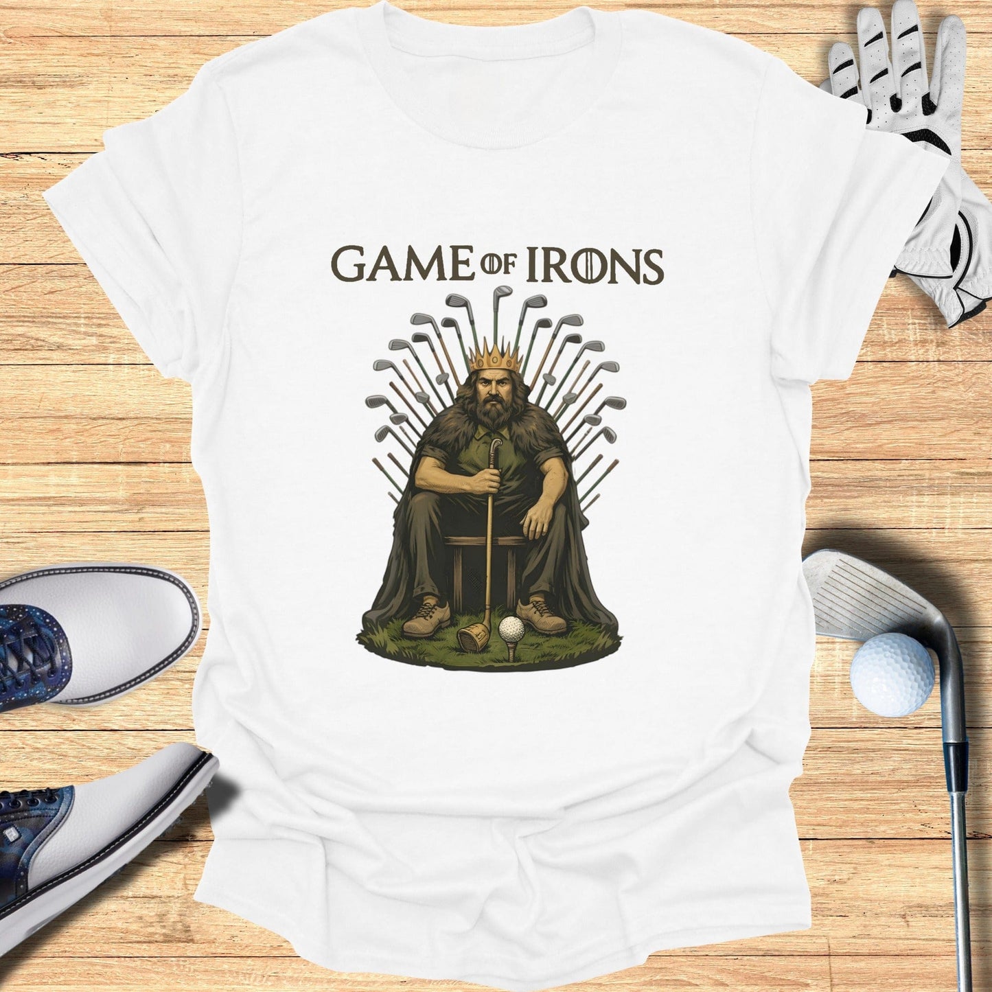 Game of Irons Graphic T-Shirt for Golf Enthusiasts