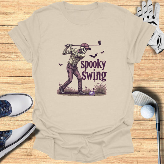 Spooky Swing Graphic T-Shirt for Golf Enthusiasts product type