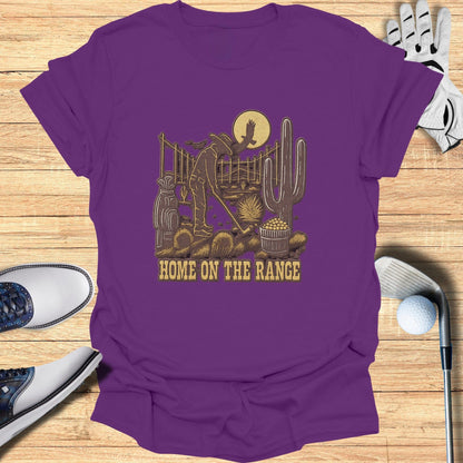 Home on the Range Golfing Cowboy Graphic Tee