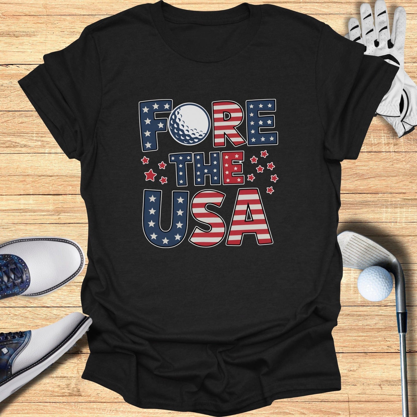 Fore The USA T-Shirt - Funny Golf Tee by Swing Epic