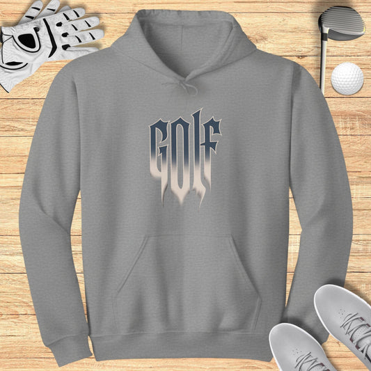 Stylish Golf Themed Gray Hoodie for Sports Enthusiasts
