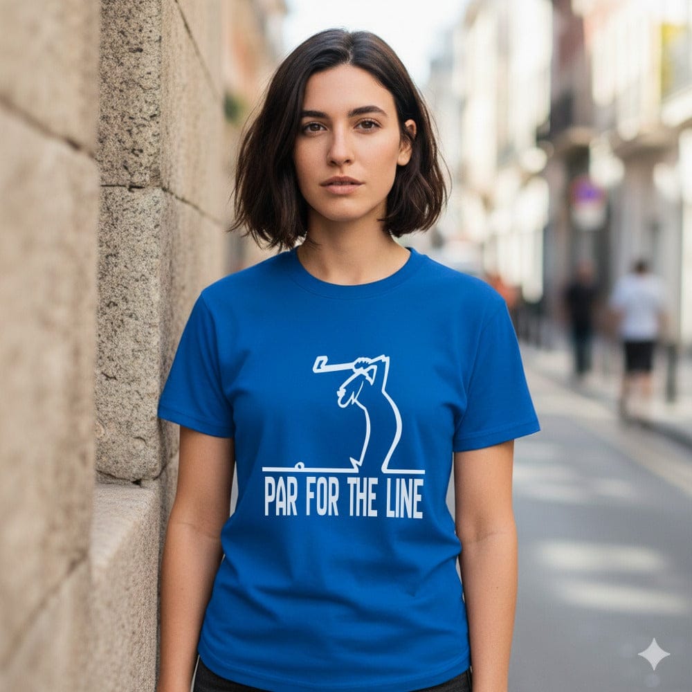 Par For The Line Golf Themed Short Sleeve Tee