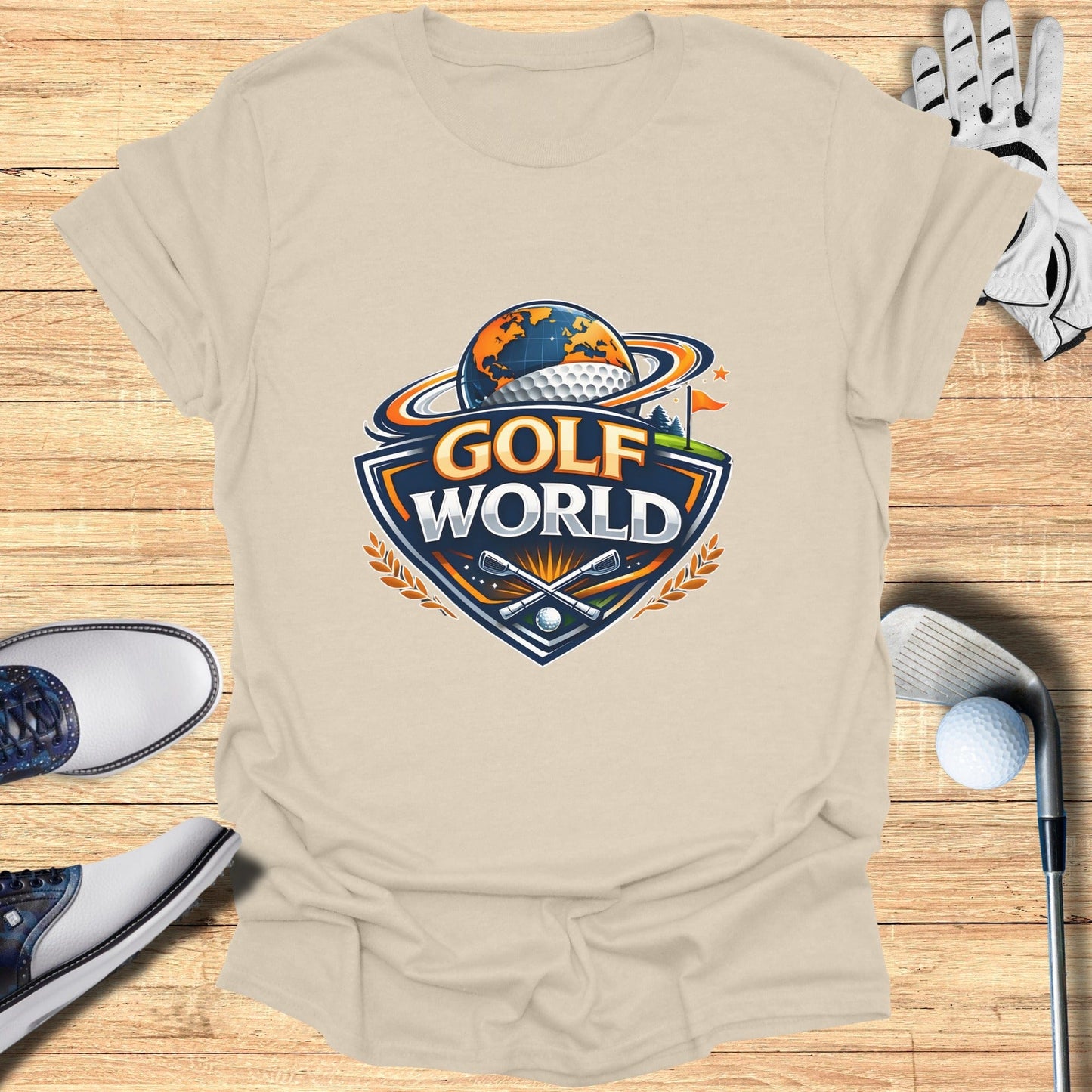 Golf World Graphic Tee for Sports Enthusiasts