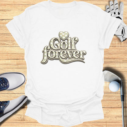 Golf Forever Shirt With Heart Design Product