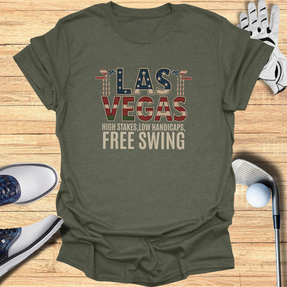 Last Vegas Golf T-Shirt - Funny Golf Tee by Swing Epic