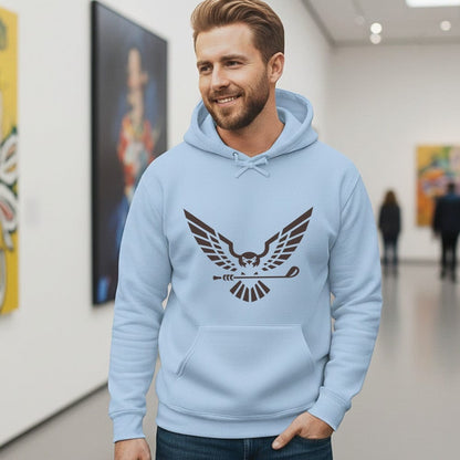 Stylish Hoodie Featuring Bold Eagle Design Hoodie