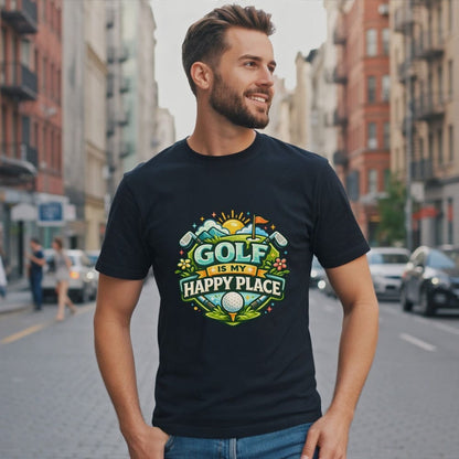 Golf Is My Happy Place Shirt For Golf Lovers