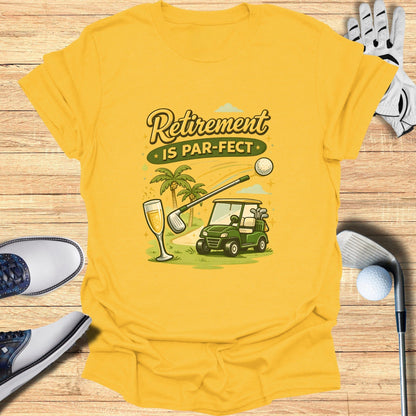 Retirement Is Par-fect Golf Cart Champagne Shirt