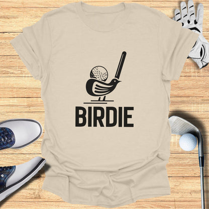 Birdie Golf Pun Graphic T-Shirt Fun Casual Tee
